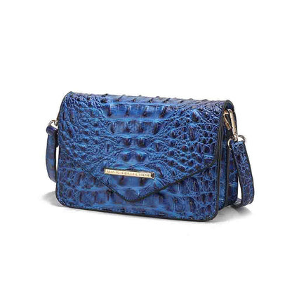 MKF Collection Vanta Saddle Croc-Embossed Shoulder Handbag by Mia K