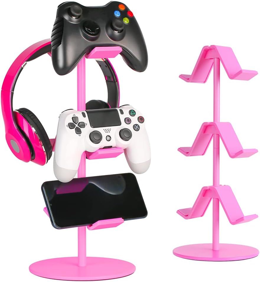 Headphone Stand, Controller Holder & Headset Holder for Desk