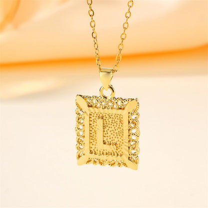 Stylish 18K Gold Plated Stainless Steel Pendant,Unisex Design,Ideal Gold Jewelry Gift