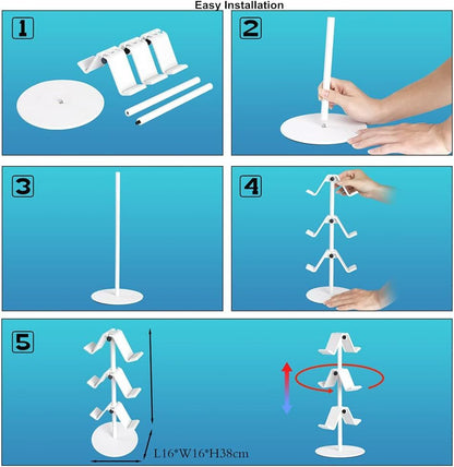 Headphone Stand, Controller Holder & Headset Holder for Desk