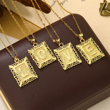 Stylish 18K Gold Plated Stainless Steel Pendant,Unisex Design,Ideal Gold Jewelry Gift