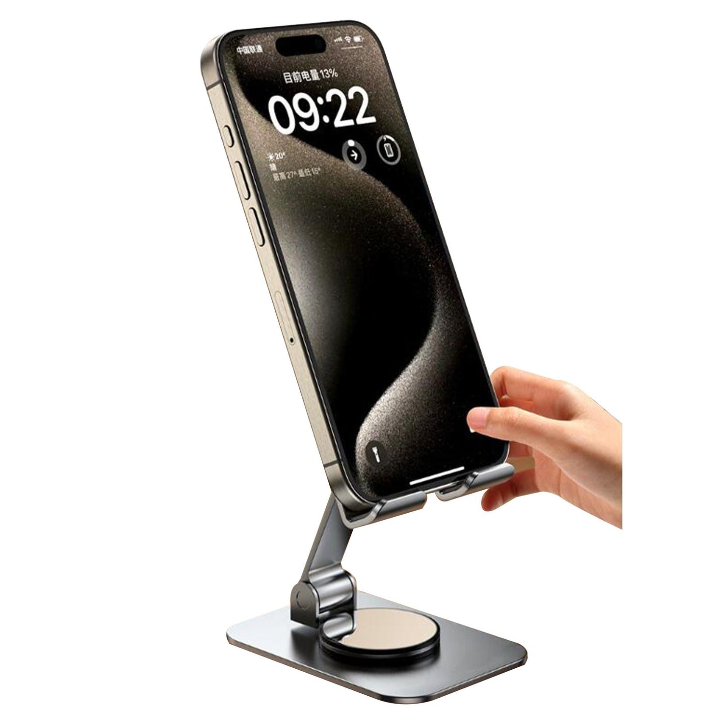 Dual Folding Cell Phone Stand, Fully Adjustable Phone Holder