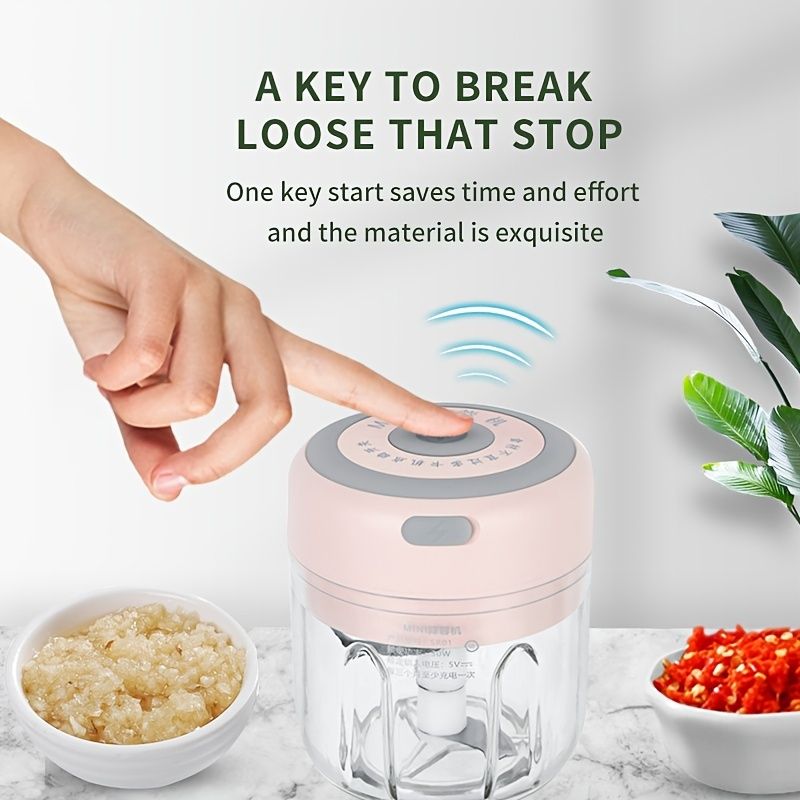 Mini Electric Garlic Masher; Wireless Electric Garlic Beater; Garlic Puller; Garlic Masher; Garlic Press; Household Garlic Masher