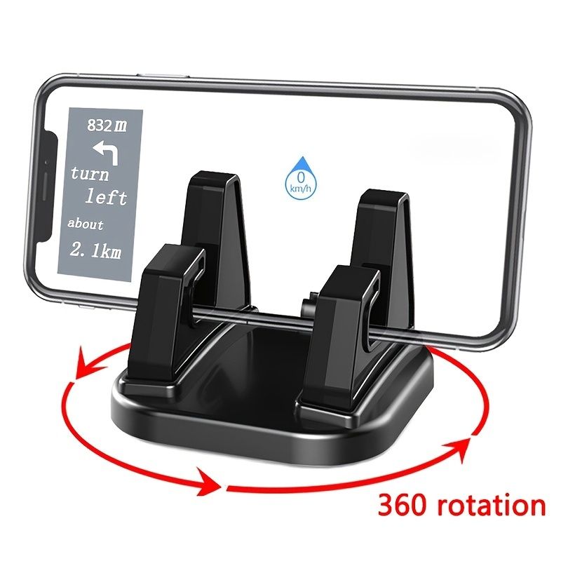 Car Phone Holder 360 Degree Rotation Dashboard Mount Simple Auto Mobile Phone GPS Navigation Stand For Xiaomi Iphone 12 13