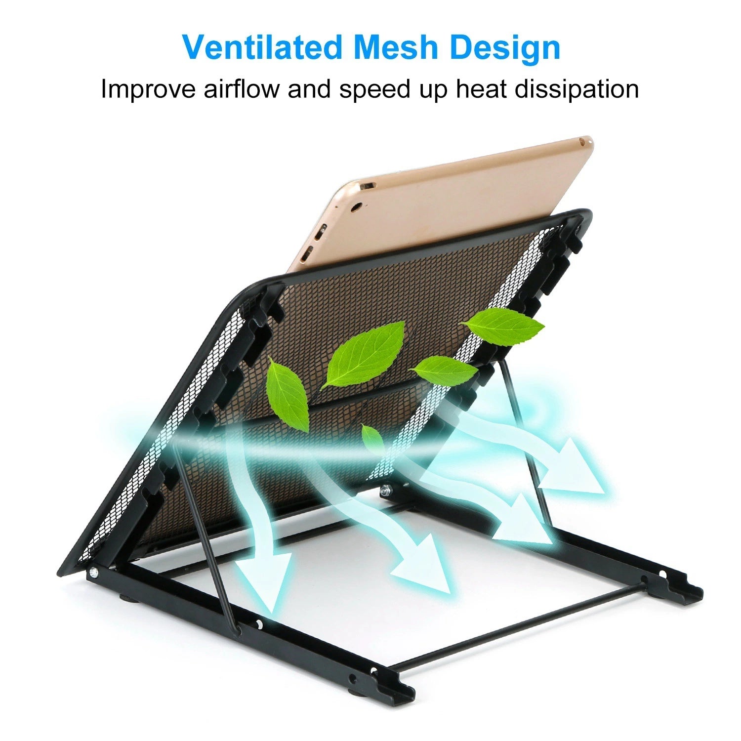 Foldable Laptop Stand Angle Adjustable Tablet PC Holder Riser Portable Ventilated Laptop Phone Desktop Holder Tray