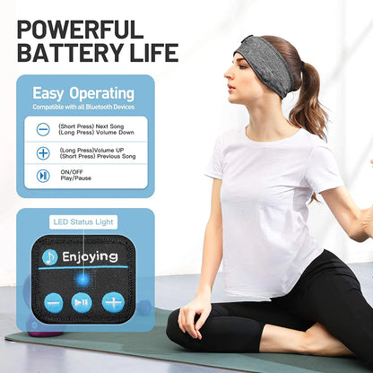 Fone Bluetooth Earphones Sports Sleeping Headband Elastic Wireless Headphones Music Eye Mask Wireless Bluetooth Headset Headband