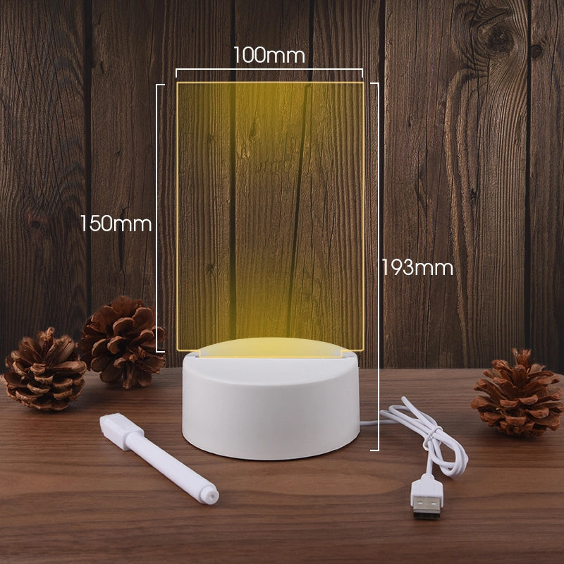 Note Board Creative Led Night Light USB Message Board Holiday Light With Pen Gift For Children Girlfriend Decoration Night Lamp