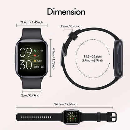 Multifunctional Sports Smart Watch S8 – Bluetooth Call, Fitness Tracker, Heart Rate & Sleep Monitor