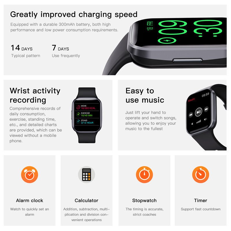 Multifunctional Sports Smart Watch S8 – Bluetooth Call, Fitness Tracker, Heart Rate & Sleep Monitor