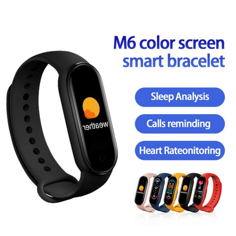 Smart Fitness Bracelet – M6 Activity Tracker Watch with Music Control, Sports Wristband for Android & iOS Users