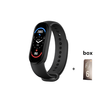 Smart Fitness Bracelet – M6 Activity Tracker Watch with Music Control, Sports Wristband for Android & iOS Users