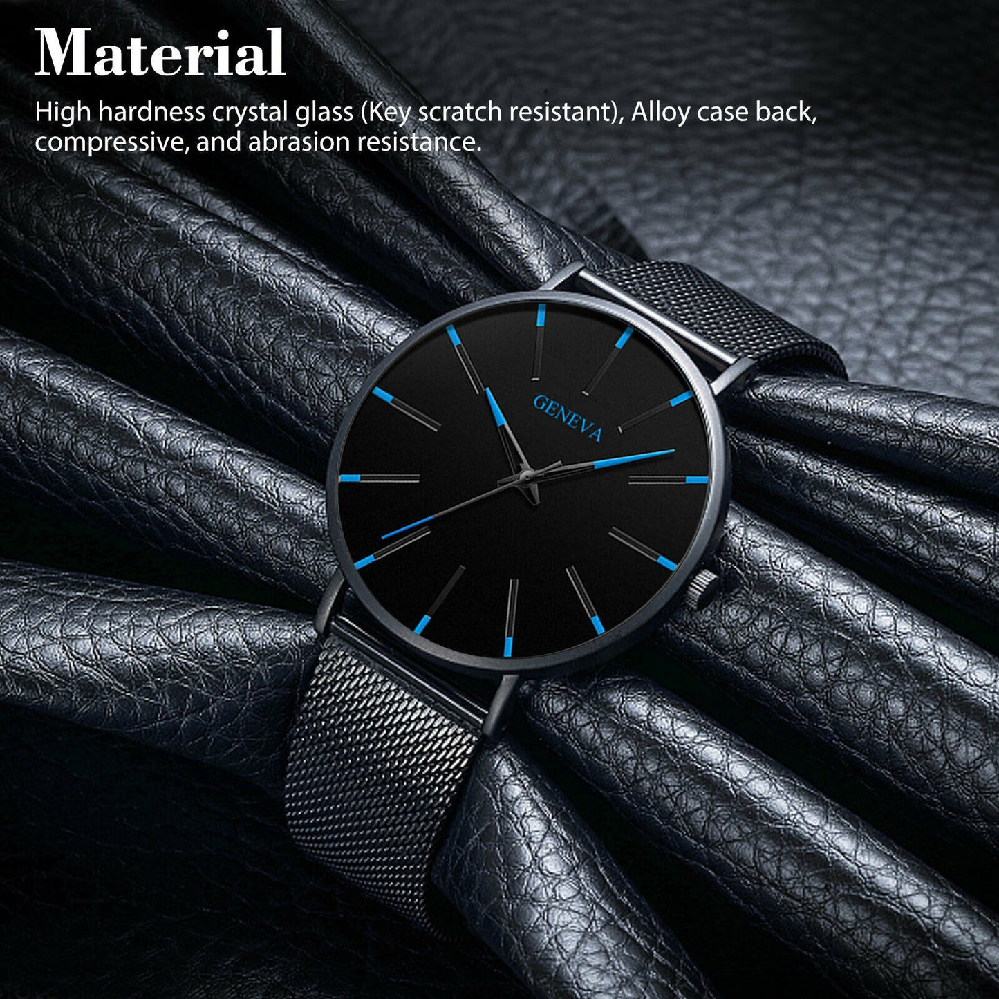 Men's Luxury Quartz Watch – Ultra-Thin Stainless Steel Analog, Waterproof Business Wristwatch