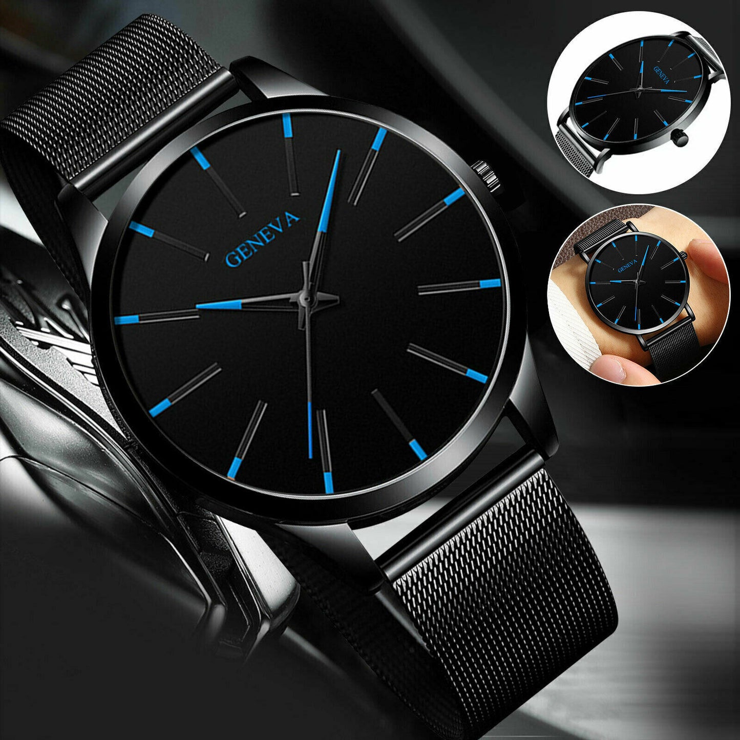 Men's Luxury Quartz Watch – Ultra-Thin Stainless Steel Analog, Waterproof Business Wristwatch