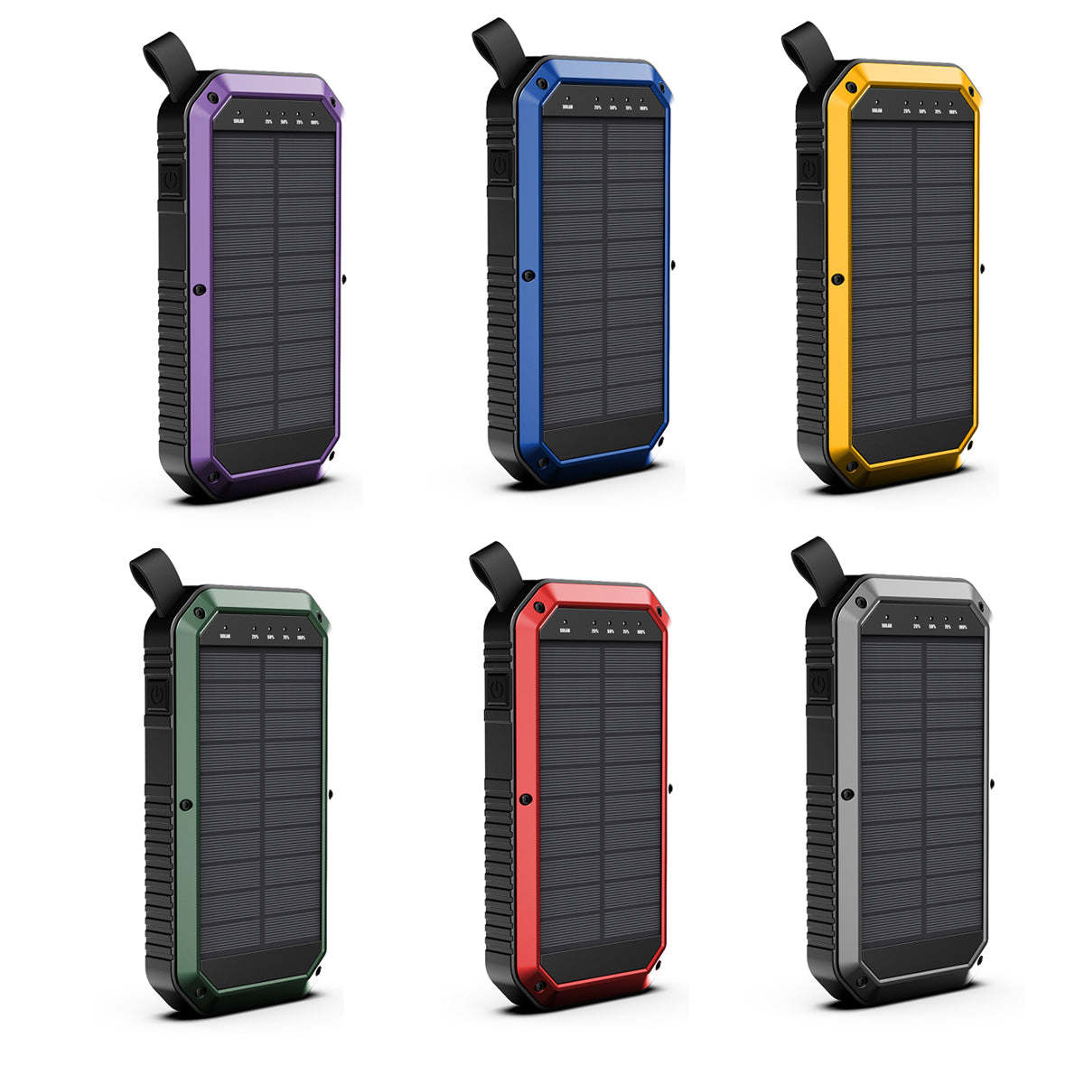 Sun Chaser Mini Solar Powered Wireless Phone Charger 10; 000 mAh With LED Flood Light