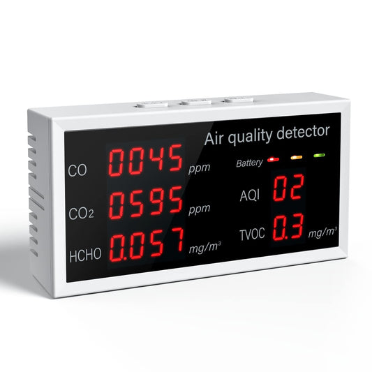 Air Quality Monitor 5 in 1 Multifunctional CO2 Detector