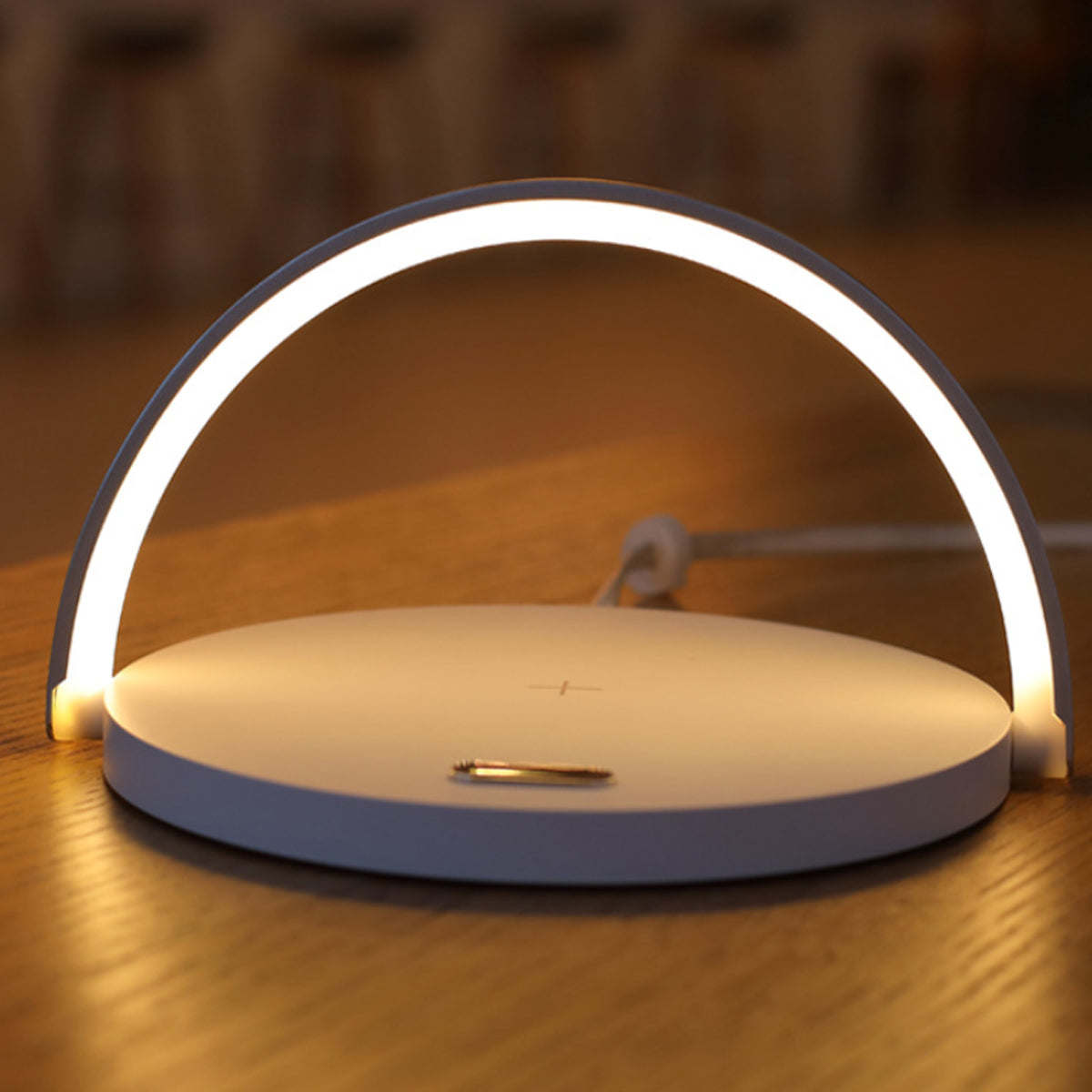 Moonlit Soft Glow LED Light; Wireless Phone Charger And Stand