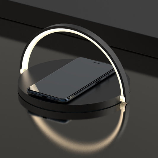 Moonlit Soft Glow LED Light; Wireless Phone Charger And Stand