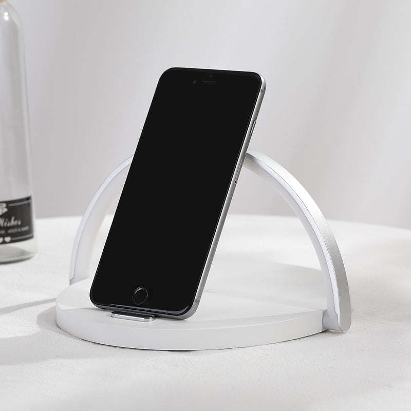 Moonlit Soft Glow LED Light; Wireless Phone Charger And Stand