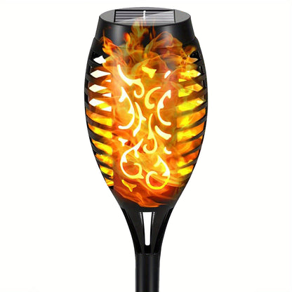 4/8/12pcs/pack Solar Outdoor Lights, 12LED Solar Torch Lights With Flickering Flame For Garden Decor, Mini IP65